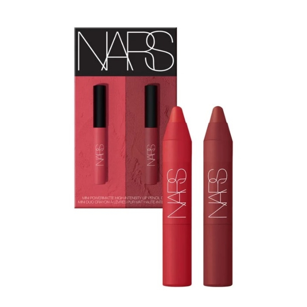 *NIB* NARS Mini PowerMatte Lipstick Duo - Red & Brown